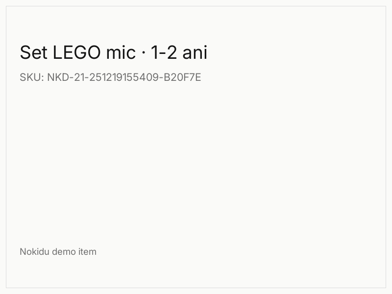 Set LEGO mic · 1-2 ani