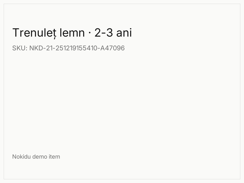 Trenuleț lemn · 2-3 ani
