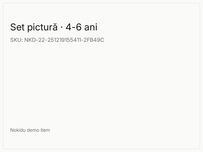 Set pictură · 4-6 ani