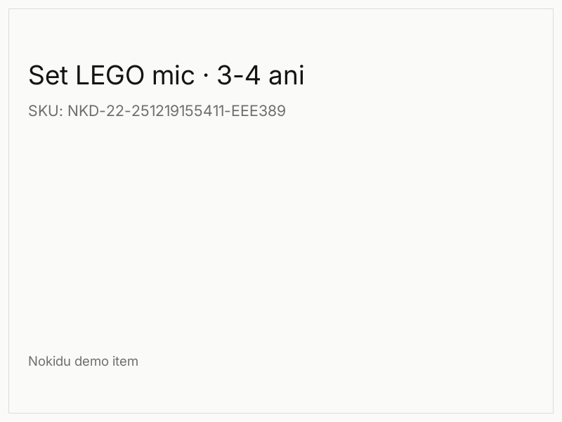 Set LEGO mic · 3-4 ani
