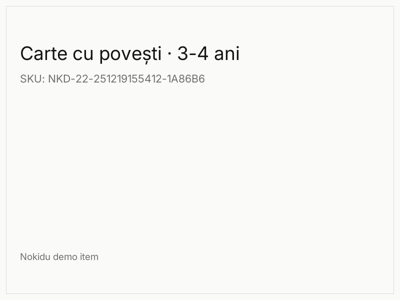 Carte cu povești · 3-4 ani