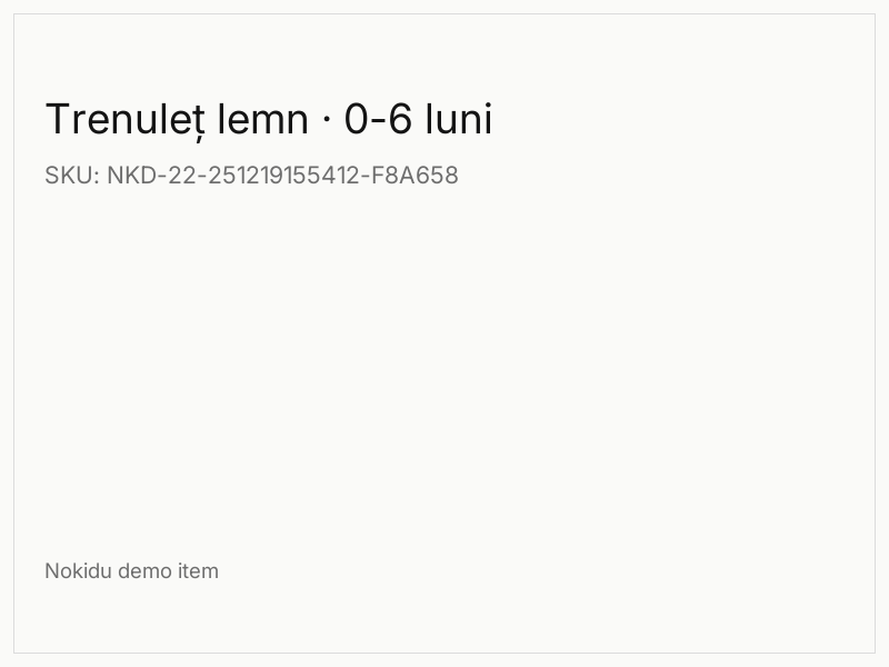 Trenuleț lemn · 0-6 luni